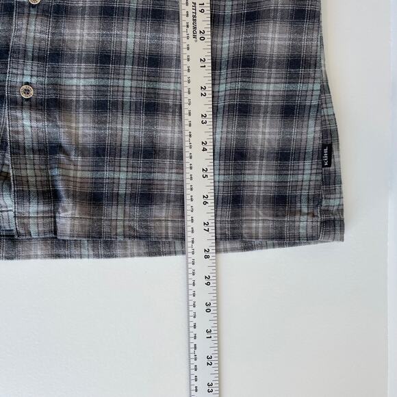 Kuhl Dillingr Flannel Shirt Mens Size M Long Sleeve Utility Hiking Chore Cargo‎ - Picture 6 of 8